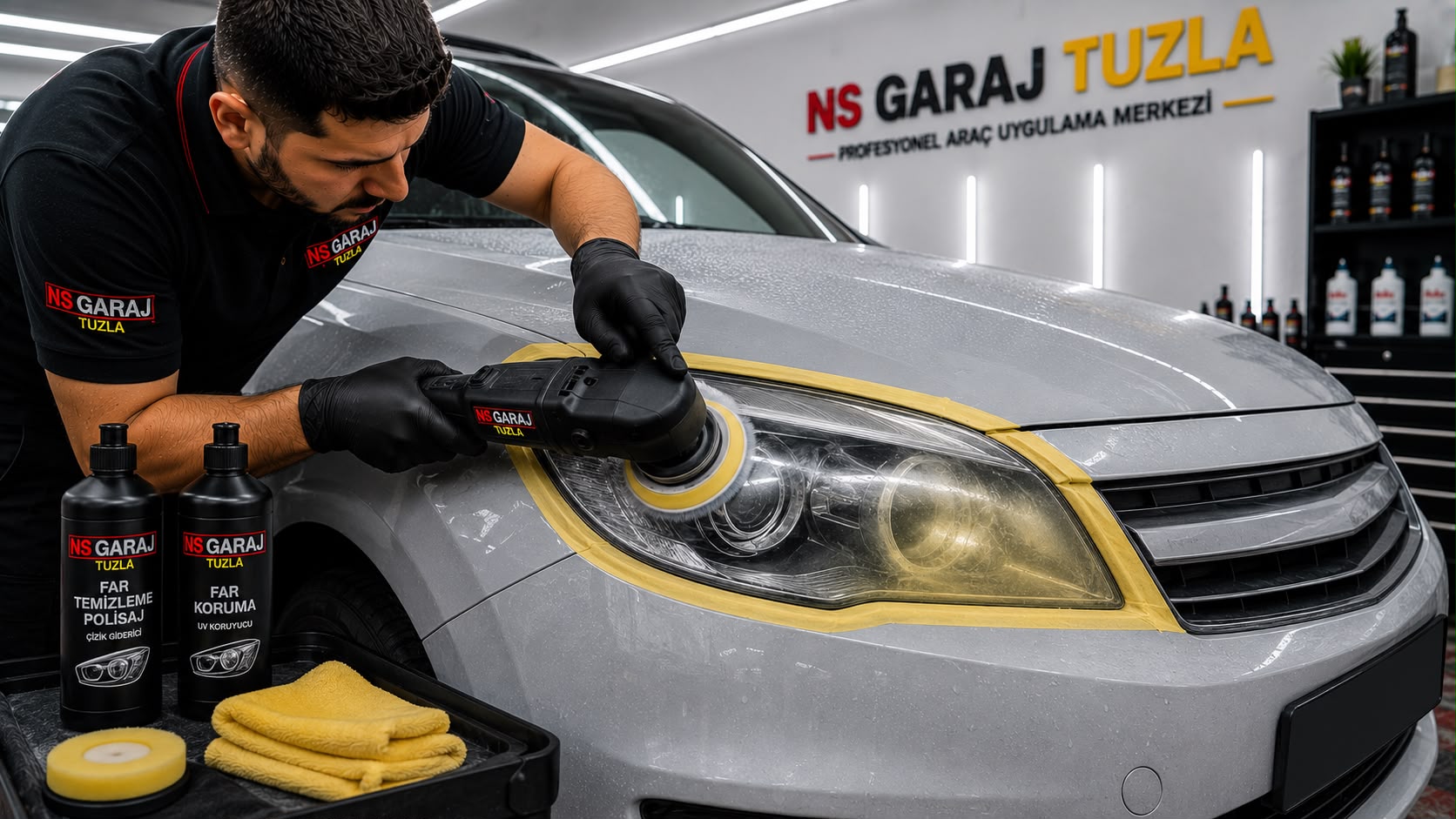 NS Garaj Profesyonel Far Temizleme