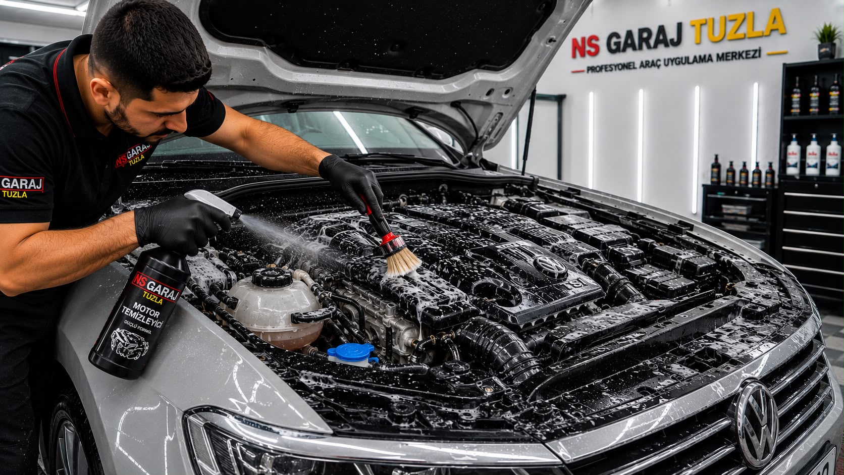 NS Garaj Güvenli Motor Temizliği